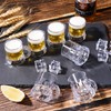 ZZYFGH Mini Beer Mugs, 1 Oz Clear Plastic Shot Glasses