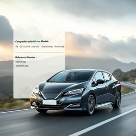 YHTAUTO Front Side Bumper Absorber Compatible with Nissan Murano 2015-2018, Bumper Face Bar Impact Energy Absorber