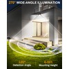 HAARAY Solar Motion Sensor Outdoor Lights with Stakes, In-Ground or