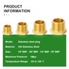 TAISHER 20 Pcs Brass Outer Hex Thread Socket Pipe Plug