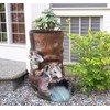 Euiroet Garden Rain Downspout Diverter, Splash Block & Gutter Extender,