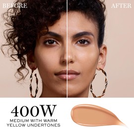 Lancôme Teint Idole Ultra Wear Care & Glow Serum Foundation with SPF - Medium Buildable Coverage & Natural Glow Finish - Up To 24H Wear - 400W