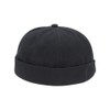 Jerague - Gorros sin bordes, ajustable, hebilla de piel, informal,