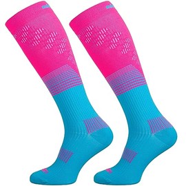 Eleven Sportswear Compression Stockings | Compression Socks | Running Socks | Compression Socks | Thrombosis Stockings | Women | Men for Sports, pink