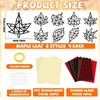 32 Sets Fall Maple Leaf Suncatchers Craft Kit DIY Window