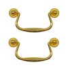 Fuxxer® 2 x Antique Drawer Handles Folding 99 x 50