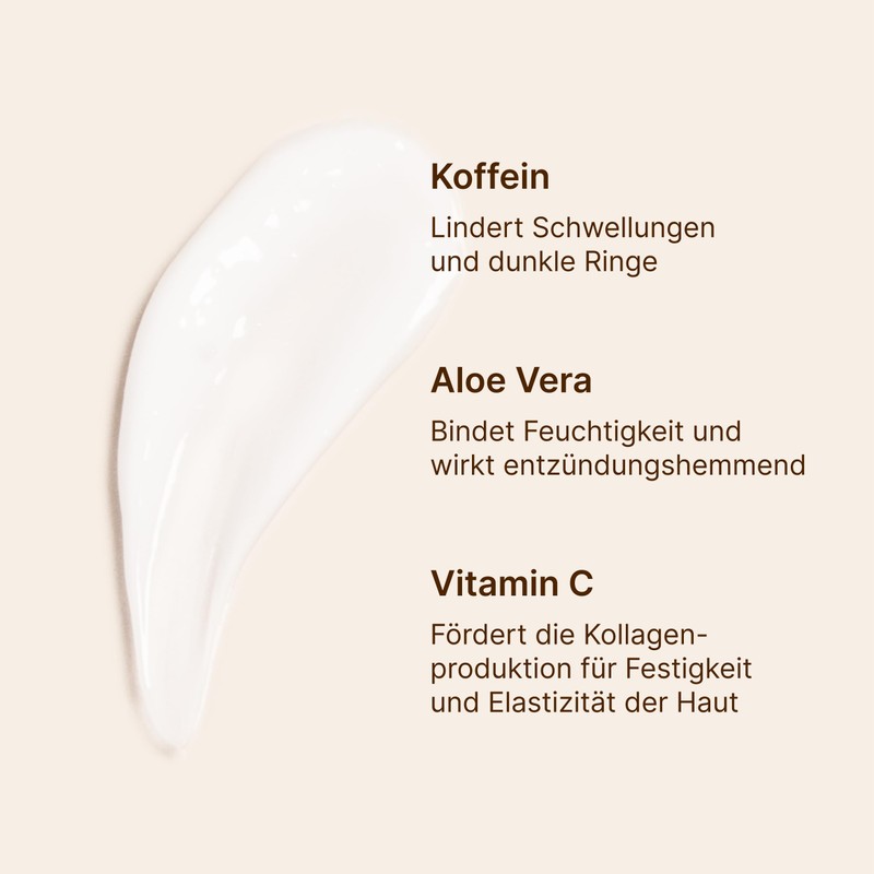 No Coffee Needed - Natürliche Augencreme mit Koffein und Aloe