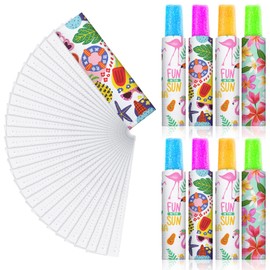 Patelai Sublimation Blank Ice Pop Sleeves Reusable Pop Holders Neoprene Insulator Sleeves White Ice Cream Bar Cover for Kids Adults Heat Press Transfer(36 Packs)