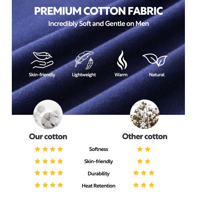 DAVID ARCHY Men's 2 Pack Soft Cotton Pajama Pants Lounge