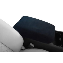 Car Console Covers Plus Handmade in USA Designed for Jeep Gladiator 2020-2024 Fleece Auto Armrest Center Console Cover Protector Black