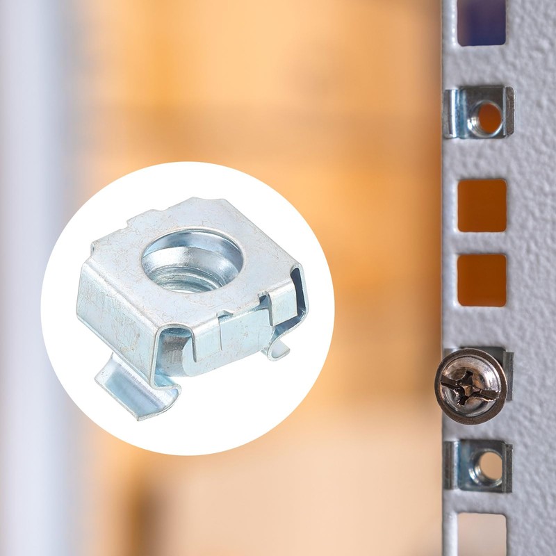 sourcing map 5/16-18 Cage Nut, 25Pcs Snap-in Cage Nuts, Carbon
