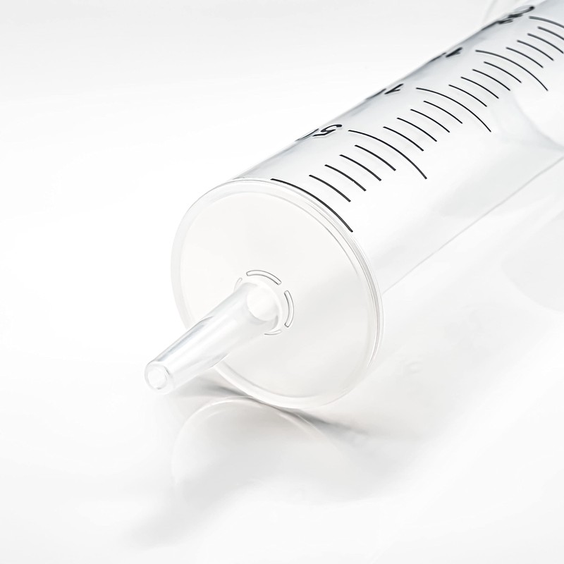 Syringe 150ml with 1m Hose, Catheter Attachment and Luer Adapter.