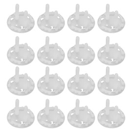 Fielect Outlet Plugs Covers Childproof Outlet Covers Protectors Electric Socket Cover Electrical Protector 2-Pin Transparent 30Pcs