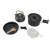 Camping Cookware Portable Nonstick Pot and Pan Set with Kettle