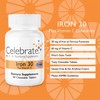 Celebrate Vitamins Iron with Vitamin C Chewables, 30 mg Iron,