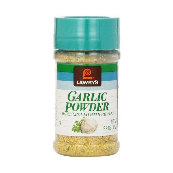 Lawry's Garlic Powder Coarse Ground with Parsley 2.9 Ounce Shaker by Lawry's