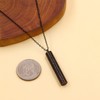 JunyiDIY Black Stainless Steel Scripture Necklace | Quran Pendant Necklaces