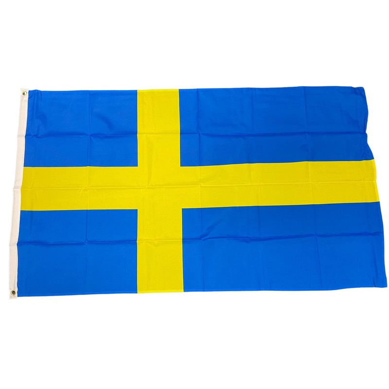 NWFlags Sweden Flag 5ft x 3ft 75d Premium Polyester Suitable