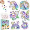 Diamond Window Art Craft Kits for Girls, 3D Kids Golden