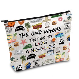 Los Angeles Trip Makeup Bag City of Angels Gift Los Angeles Vacation Bag Los Angeles Souvenir Gift Welcome Bag Housewarming Gift (Los Angeles UK)