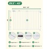 29.5-43" No Bottom Bar Baby Gate for Stairs, Auto Close