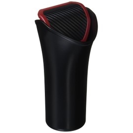 カーメイト(CARMATE) 車用 ゴミ箱 ボトル型 純正カップホルダー用 カーボン調 レッド DZ369