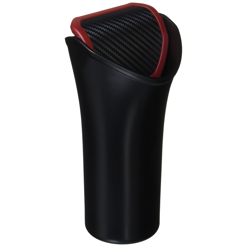 カーメイト(CARMATE) 車用 ゴミ箱 ボトル型 純正カップホルダー用 カーボン調 レッド DZ369