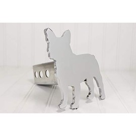 Custom Hitch Covers 12860-Chrome French Bulldog Hitch Cover, 2"