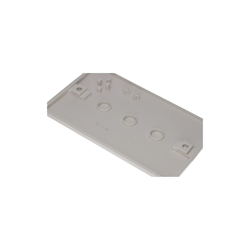 kenable 2 Gang Blanking Plate Cover Curved Edge Rounded Faceplate