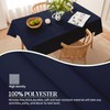 BYDOLL Table Cloth Navy Blue 70x90 Inch Tablecloth for 6