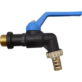 S&M 174049 – Anti-Frost Circle Tap 1/2 Inch, Black Polypropylene, Blue Handle