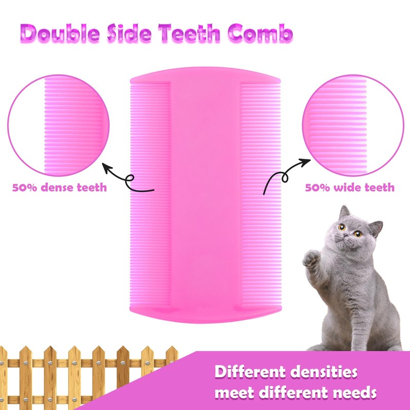 Flea Comb for Cats Dogs, 6 Pack Pet Lice Comb