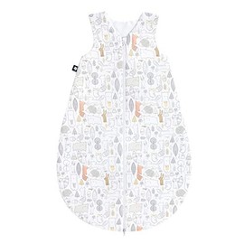 Julius Zöllner Baby Summer Sleeping Bag, 100% Jersey Cotton, Size 74, Standard 100 by Oeko-Tex, Forest