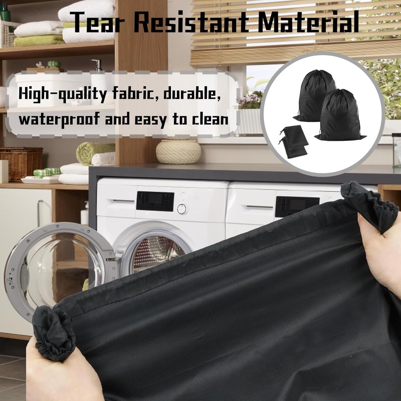 2PCS Travel Laundry Bag, Large Drawstring Bag For Laundry Bags