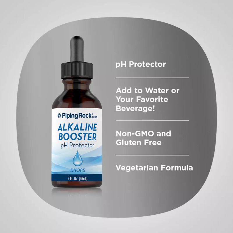 Piping Rock Alkaline Booster pH Protector Drops, 2 fl oz