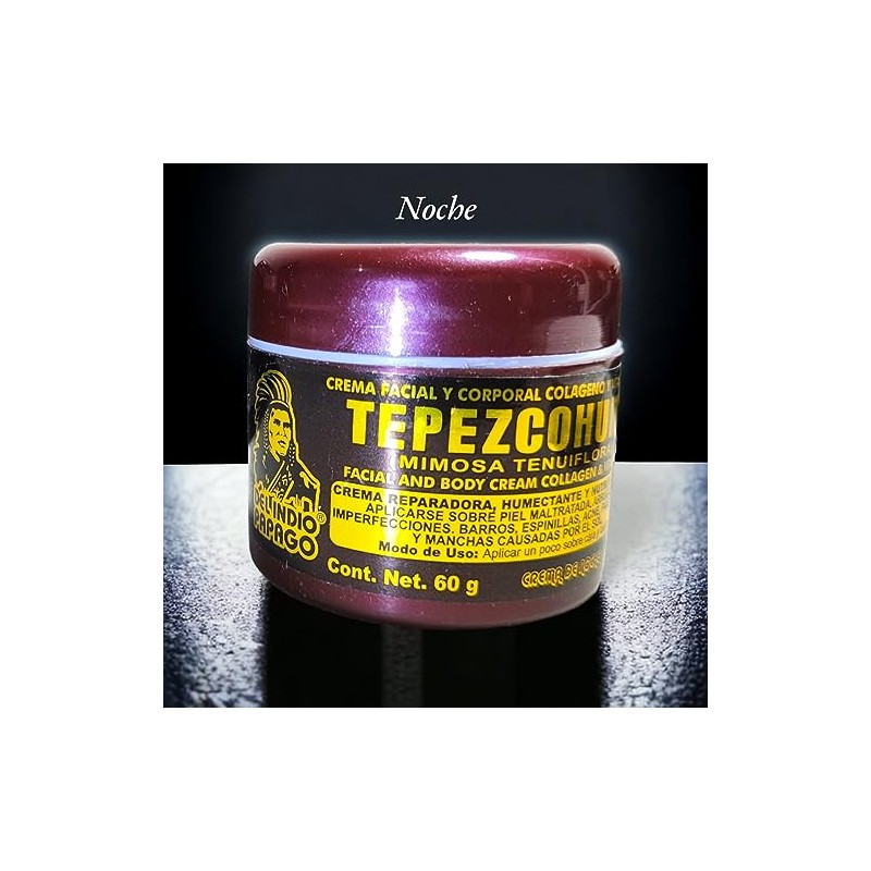 PAck de 2 piezas crema de tepezcohite para dia y