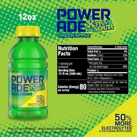 POWERADE Green Apple XTRA Sour 12oz 8pk