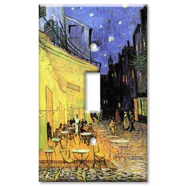 Art Plates - Van Gogh: The Cafe Terrace Switch Plate - Single Toggle