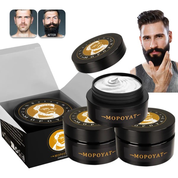 3pcs Balsamo Para Crecer La Barba Al 20%