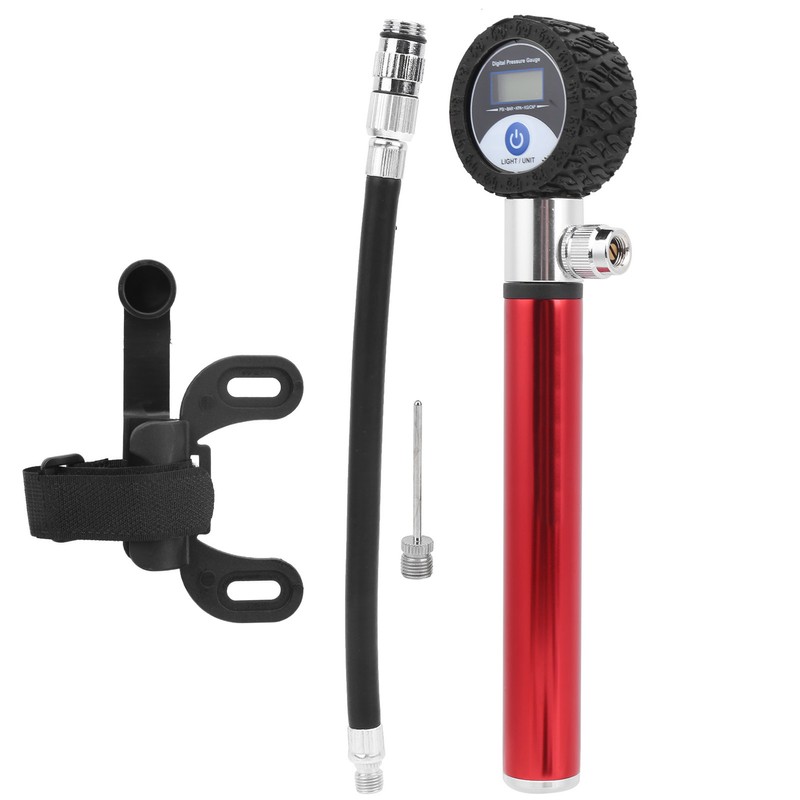 Portable Bicycle Air Pump Manual Tire Inflator 120PSI High Pressure