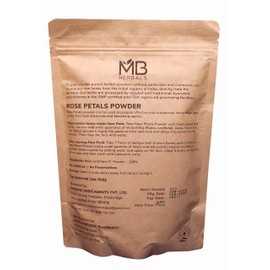 MB Herbals Rose Petals Powder 227g | Half Pound | 8 oz | Rosa centifolia | Kashmir Origin | for Natural Face Packs & Facial Mask Formulations | 100% Pure | Chemical-Free | Preservative-Free
