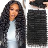 Troskamar Deep Wave Bundles Human Hair 12A Brazilian Human Hair
