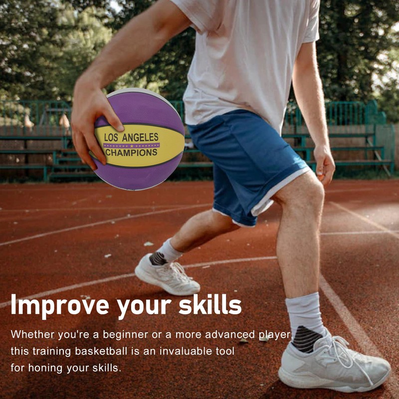 Basketball Wear Resistant Durable Safe Sweatproof Soft Rubber Sports Basketball