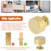 Palmcee 10 Pieces Door Knobs, Gold Round Drawer Knobs with