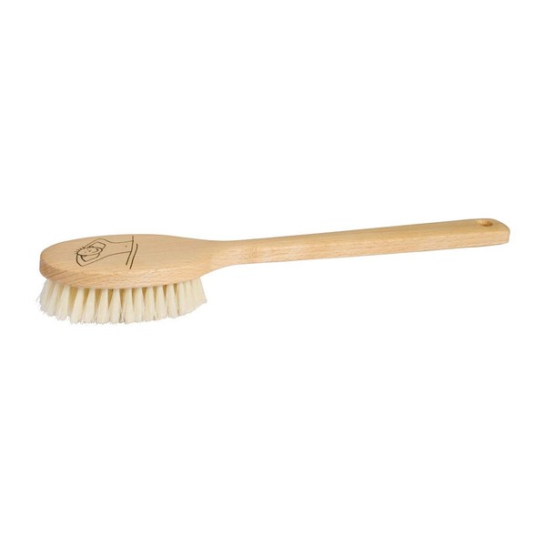 Redecker Natural Pig Bristle Children's Bath Brush with Waxed Beechwood Handle, 100% Made in Germany, 11-3/8-Inches