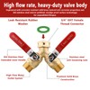 SNUTUYA Solid Brass Garden Hose Splitter 2 Way Heavy Duty,