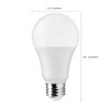Satco S11411 9.5-Watt A19 LED Light Bulbs, 60-Watt Replacement, 5000K