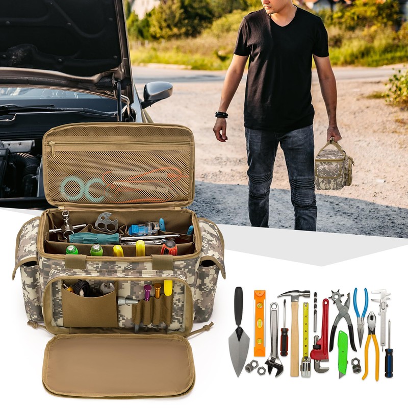 Rexmica Small Tool Bag for Men with Non-Slip and Thick