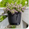 protanic Universal Stainless Steel Flower Pot Holder Balcony Box Holder