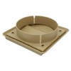 Kair Beige Gravity Grille 155mm External Dimension Ducting Air Vent